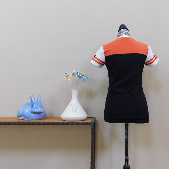 Harley Davidson logo V neck ringer Sturgis T shirt - Picture 5 of 16